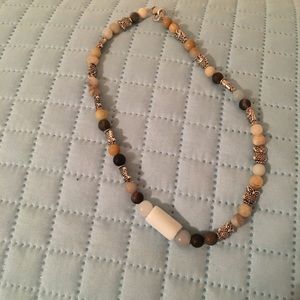 Silver and Stone Owl Bracelet